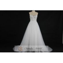 New Real Photo Wedding Dress Sweetheart Zipper Tulle Floor Length Bridal Gown 2016